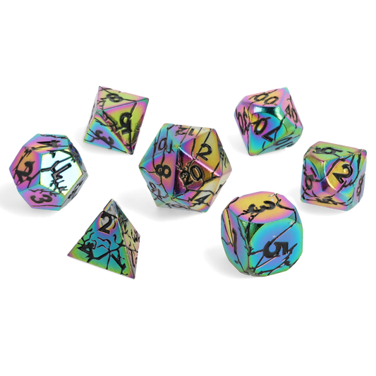 Prismshock Metal RPG Dice Set
