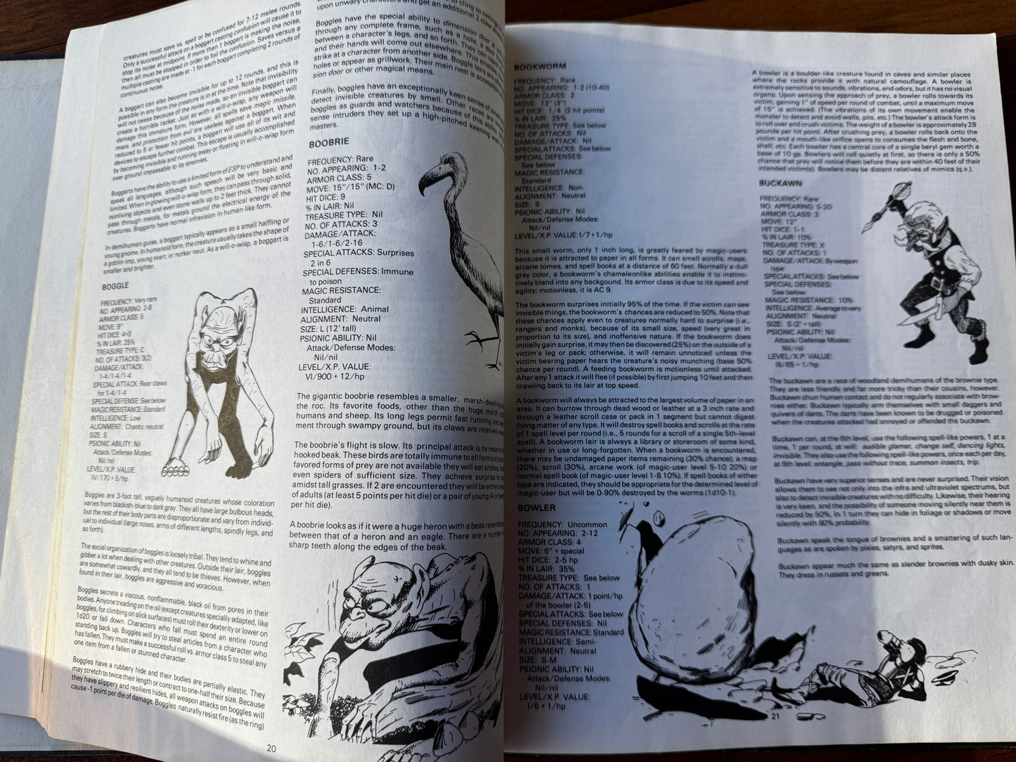 Advanced Dungeons and Dragons: Monster Manual II (1983) AD&D 1st edition