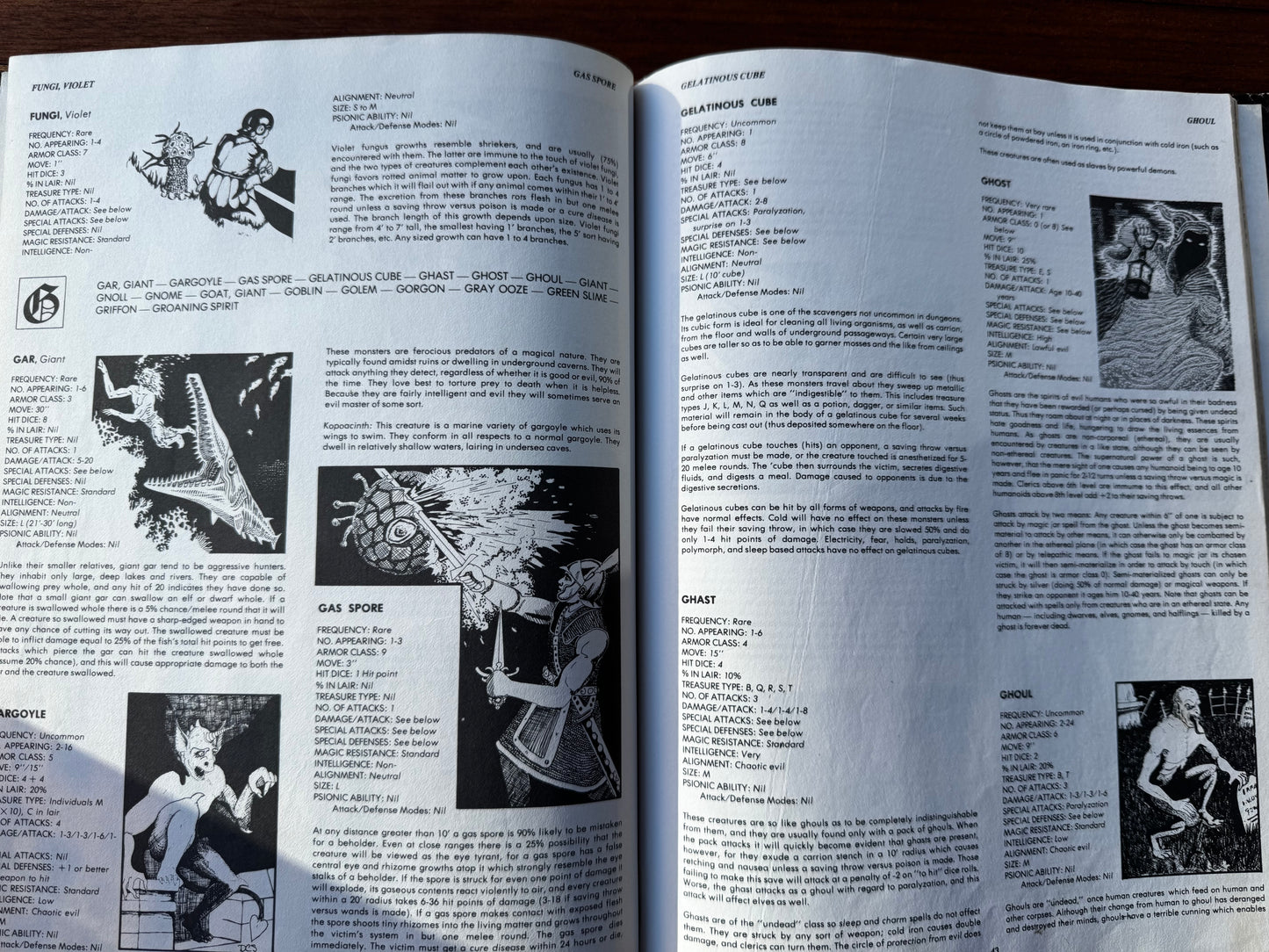 Advanced Dungeons & Dragons – Monster Manual (1977) AD&D 1st edition