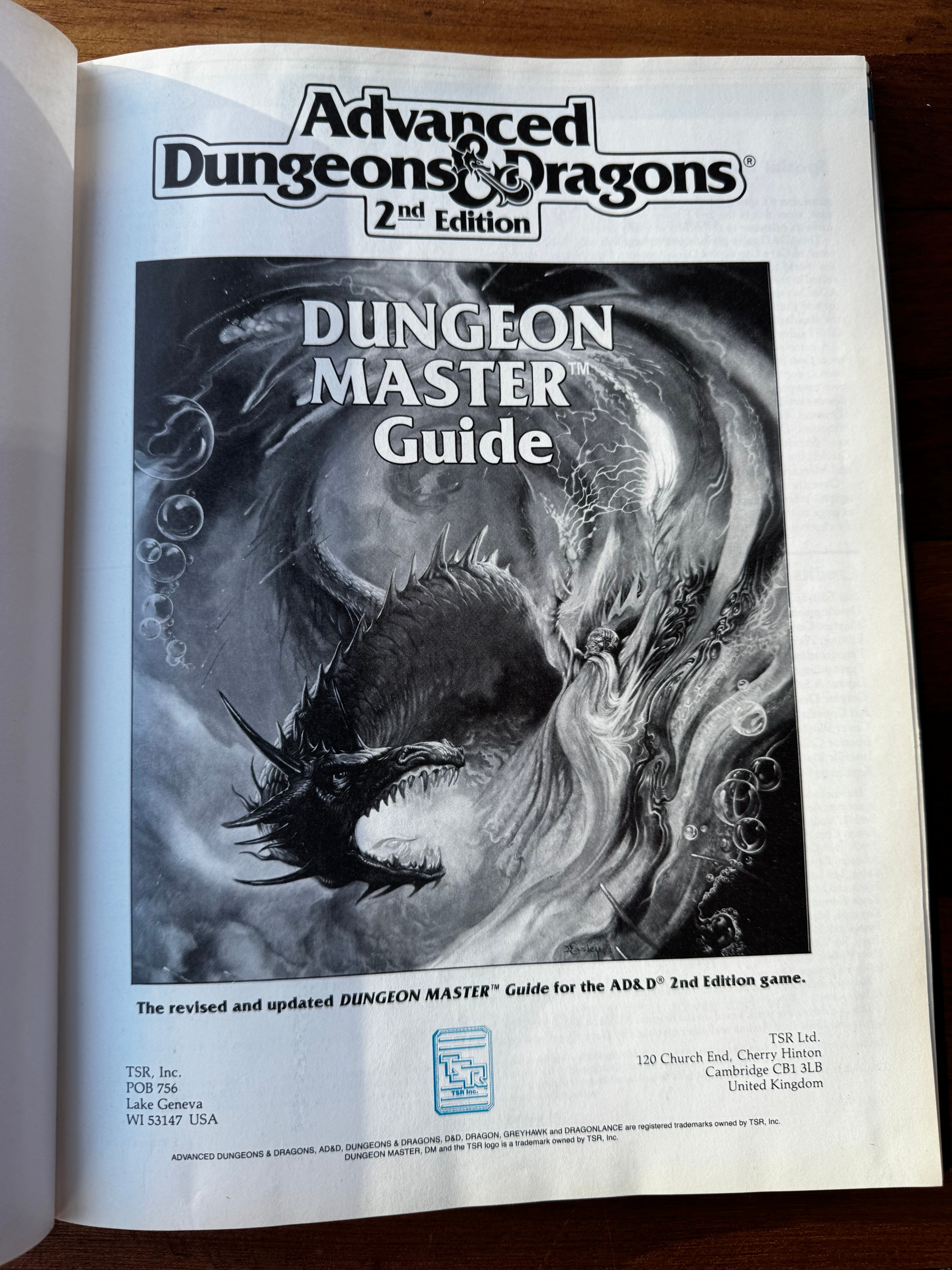AD&D 2nd Edition Dungeon Master Guide (1989) | Dungeons Consulting