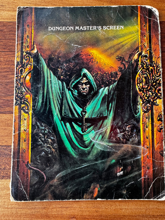 Advance Dungeons And Dragons Dungeon Master's Reference Screen (1985 TSR) 1st Edition (Copy)