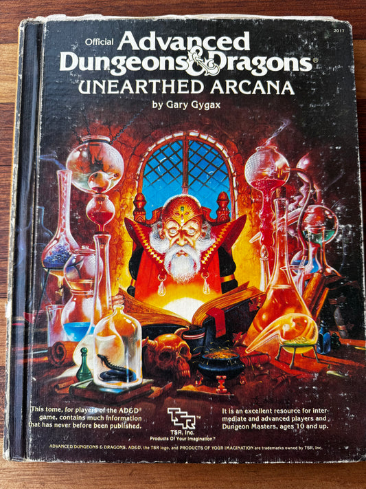 Advanced Dungeons & Dragons. Unearthed Arcana. 1st Edition (1985)
