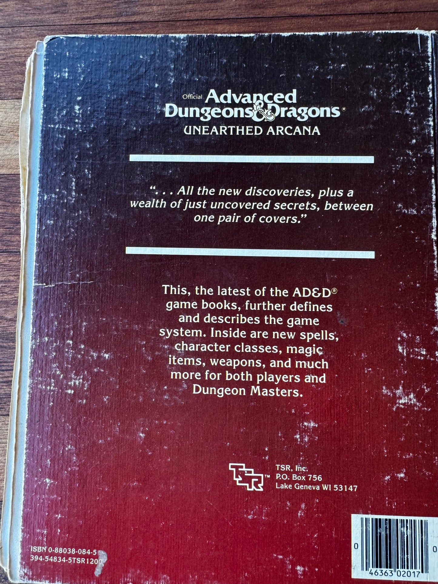 Advanced Dungeons & Dragons. Unearthed Arcana. 1st Edition (1985)