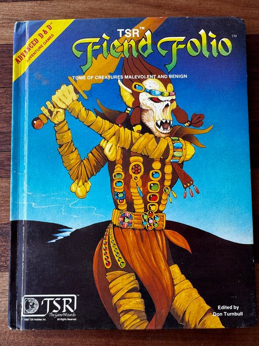 Advanced Dungeons & Dragons. Fiend Folio. 1st Edition (1981)