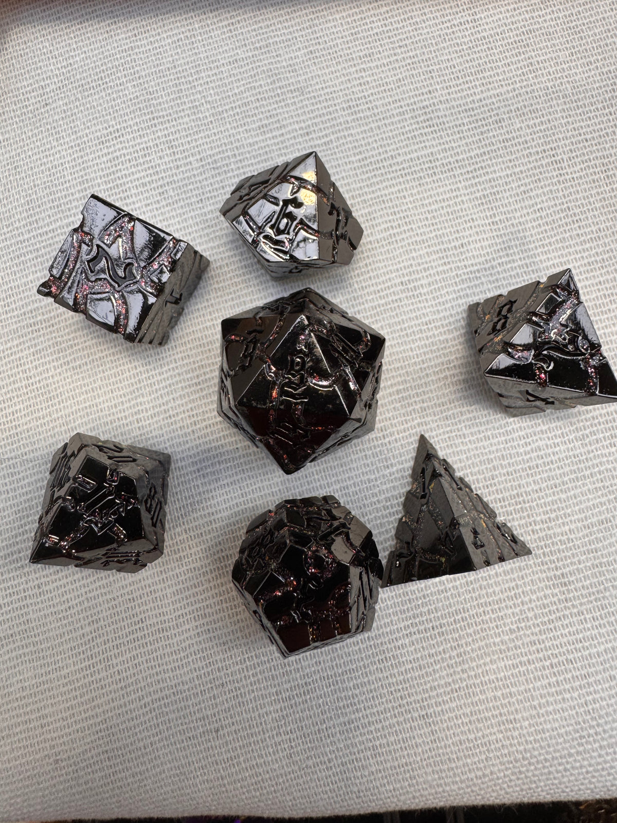 Rifted Blade Metal RPG Dice Set