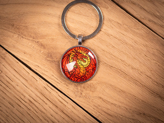 Red Dragon Keychain