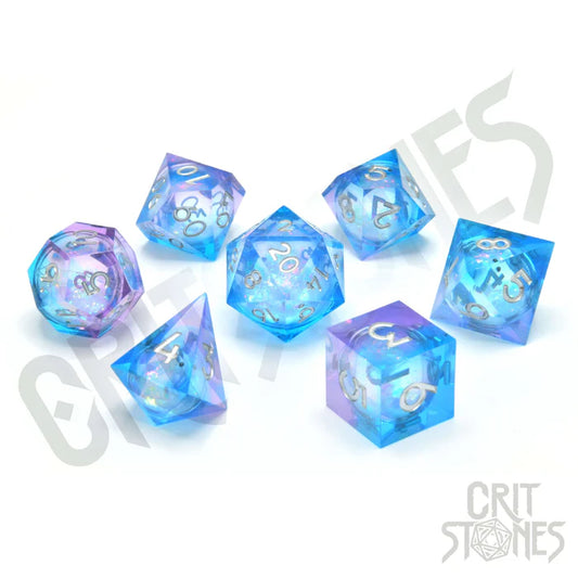 Pink Ice Liquid Core RPG Dice Set