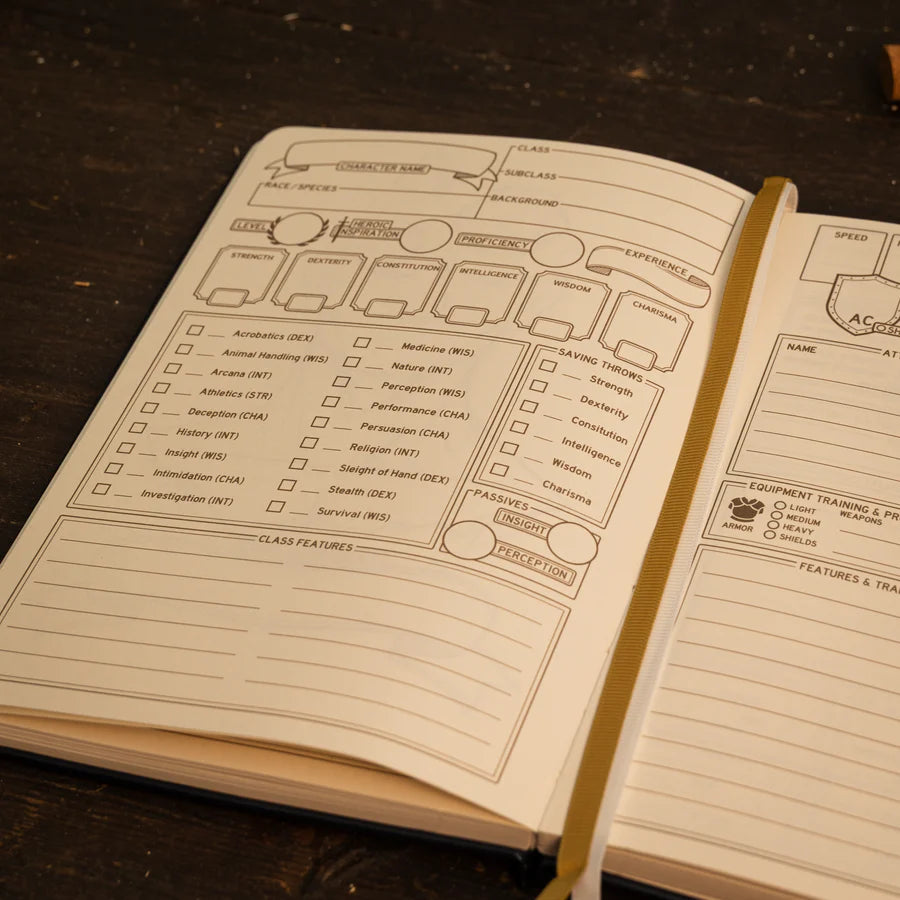 DnD 5e Player Journal Purple