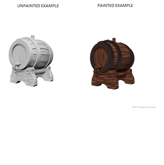 Wizkids Deep Cuts Unpainted Miniatures: Keg Barrels