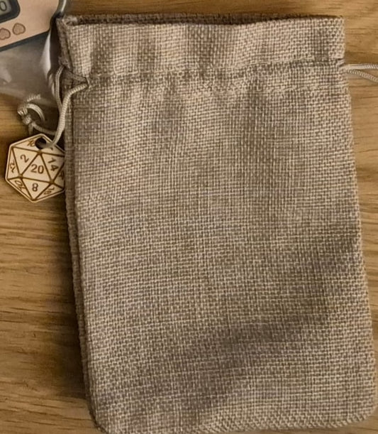 Dice bag with dice icon