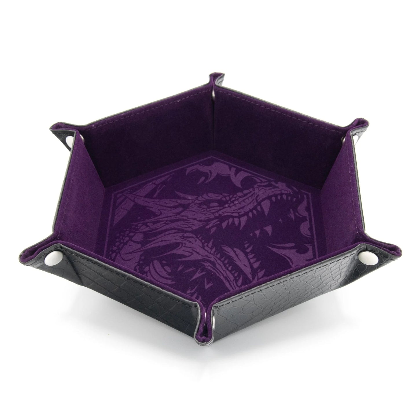 CritStones Foldable Dice Tray Dragon Skin Edition (Purple)