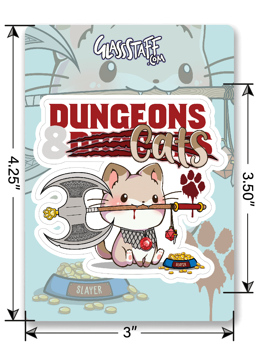 Dungeons and Cats Sticker