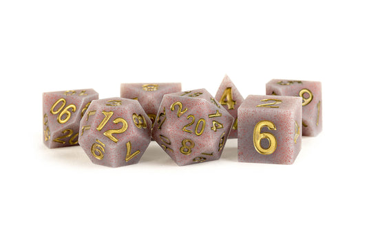 Sharp Edge Silicone Dice Set Volcanic Soot