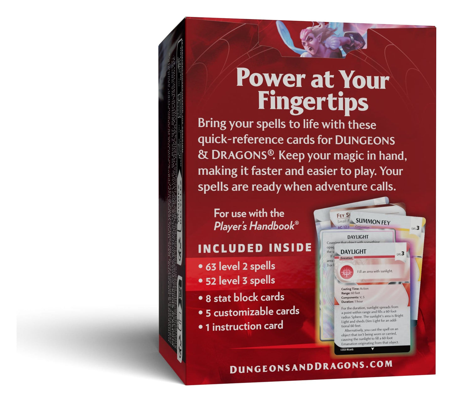 Dungeons & Dragons RPG Reference Cards: Spells (Levels 2-3)