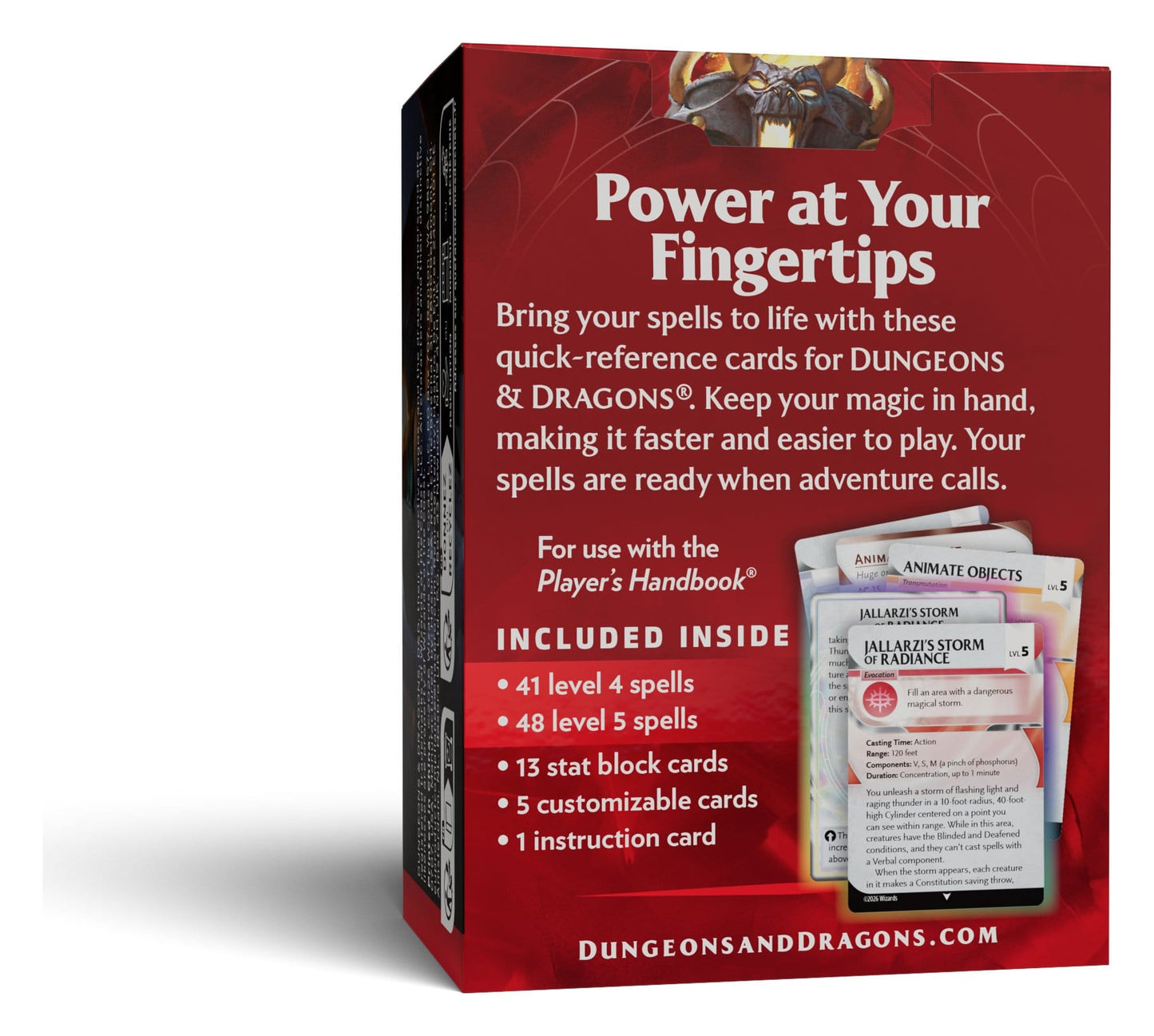 Dungeons & Dragons RPG Reference Cards: Spells (Levels 4-5)