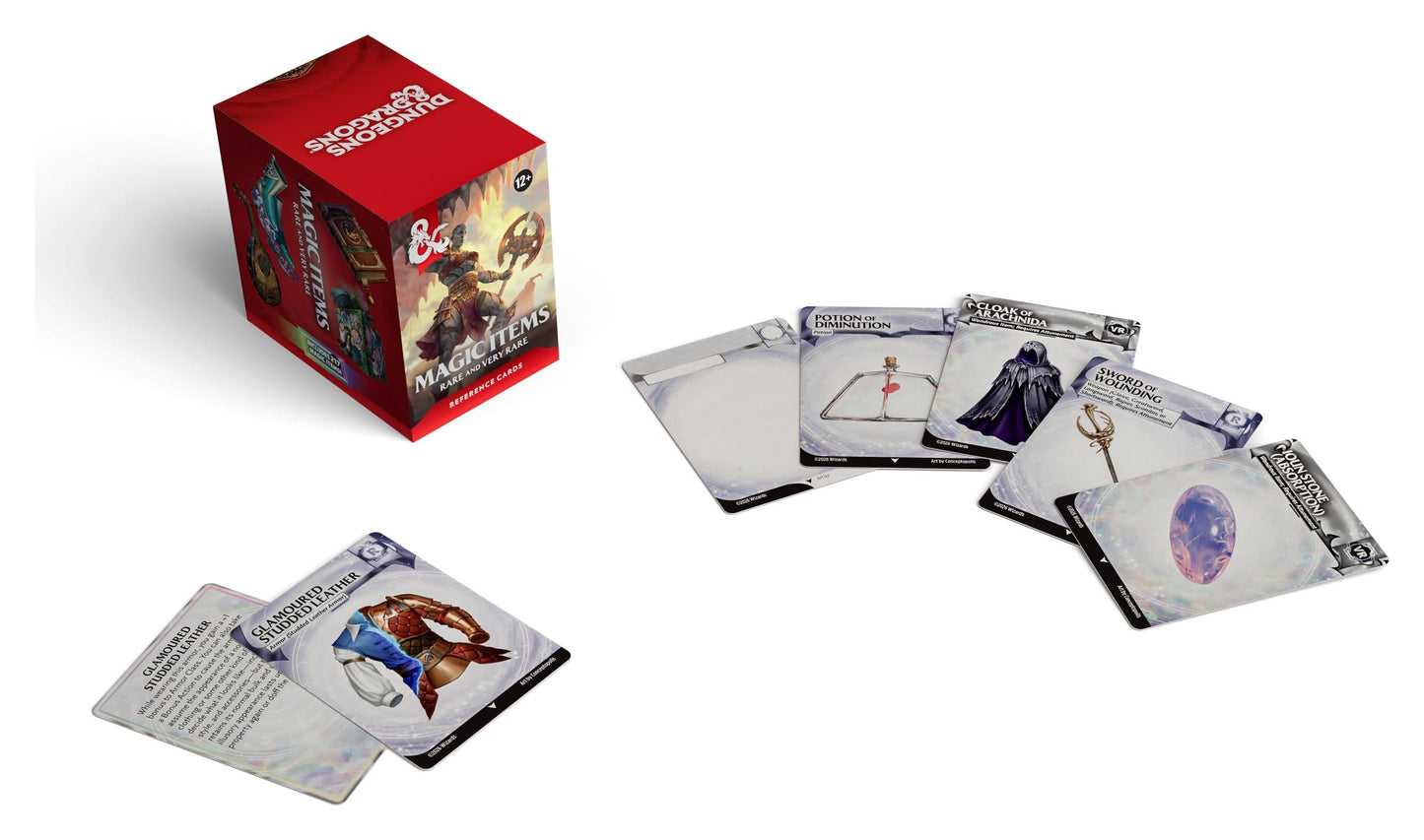 Dungeons & Dragons RPG Reference Cards - Magic Items (Rare and Very Rare)