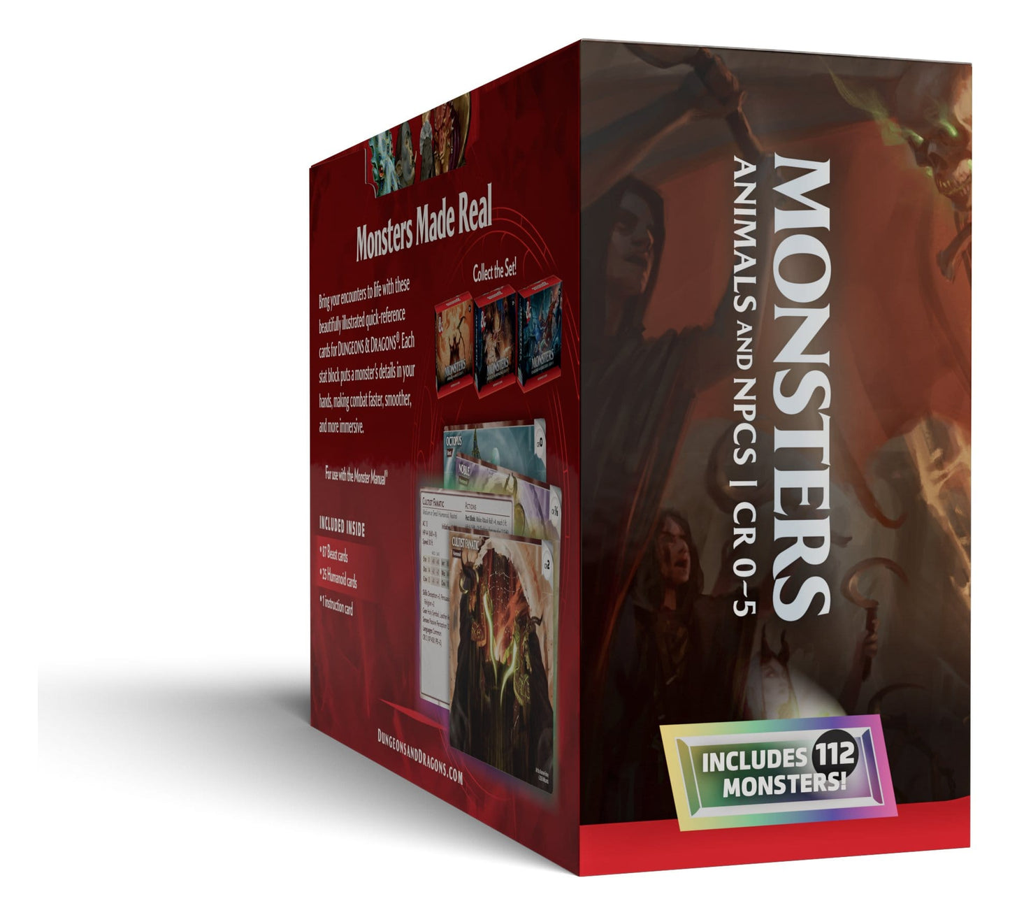 Dungeons & Dragons RPG Reference Cards: Monsters (Animals and NPCs)
