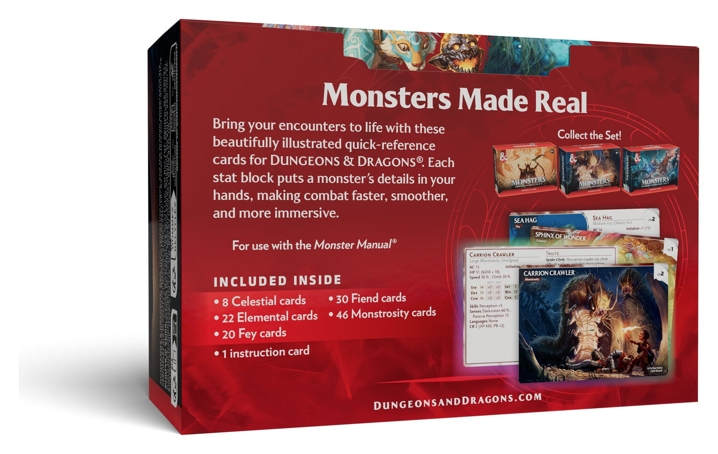Dungeons & Dragons RPG Reference Cards: Monsters (Mystical and Menacing)