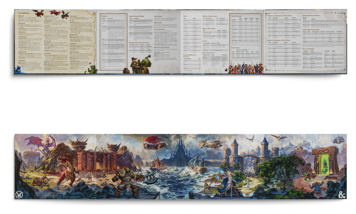Dungeons & Dragons RPG World of Warcraft Dungeon Master's Screen