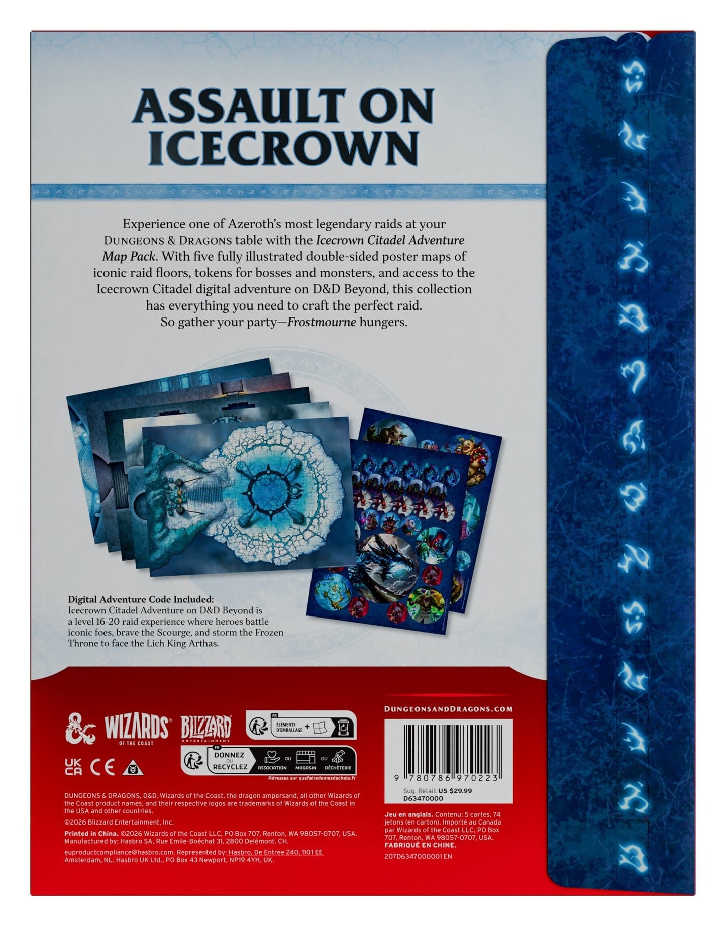 Dungeons & Dragons RPG World of Warcraft: Icecrown Citadel Adventure Map Pack