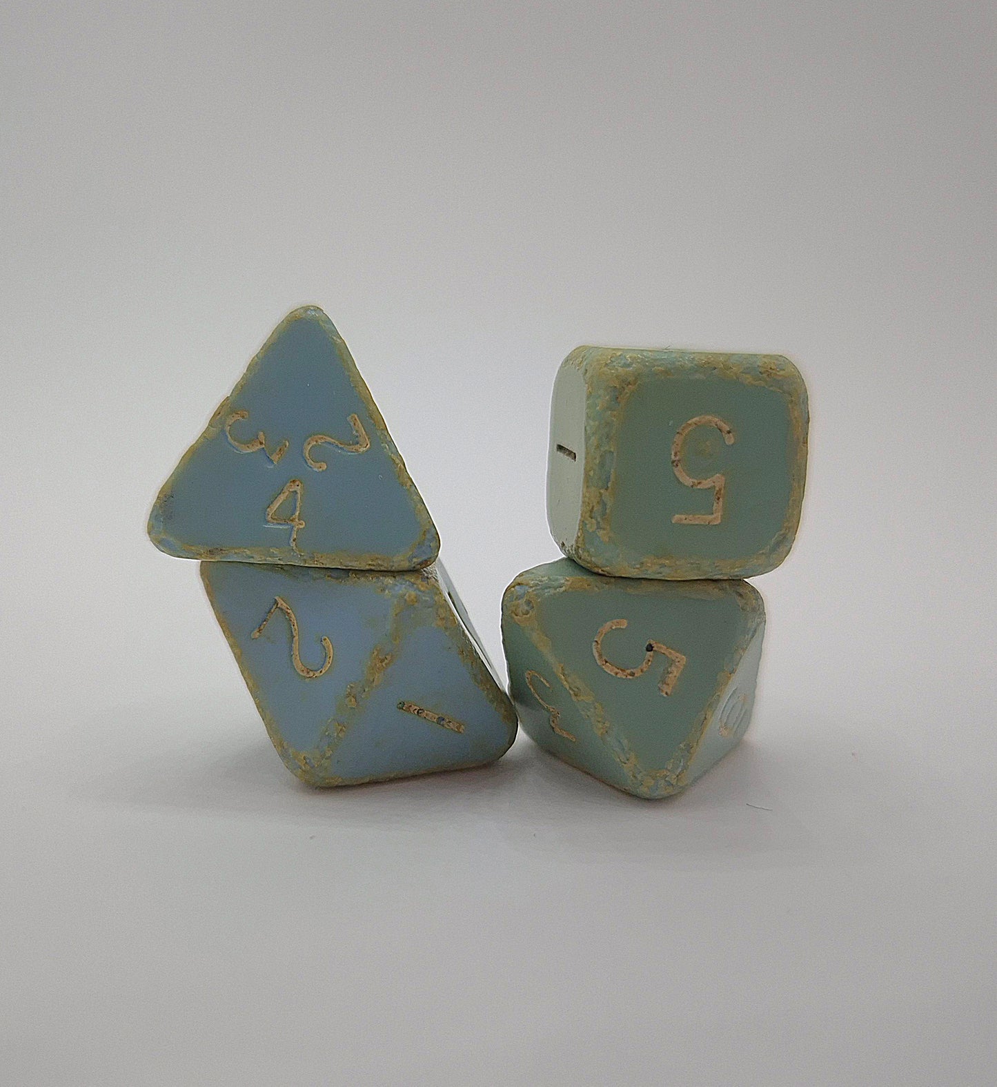 Vintage TSR-Era Polyhedral Dice. Original Mentzer Starter Sets Dice. 1980s