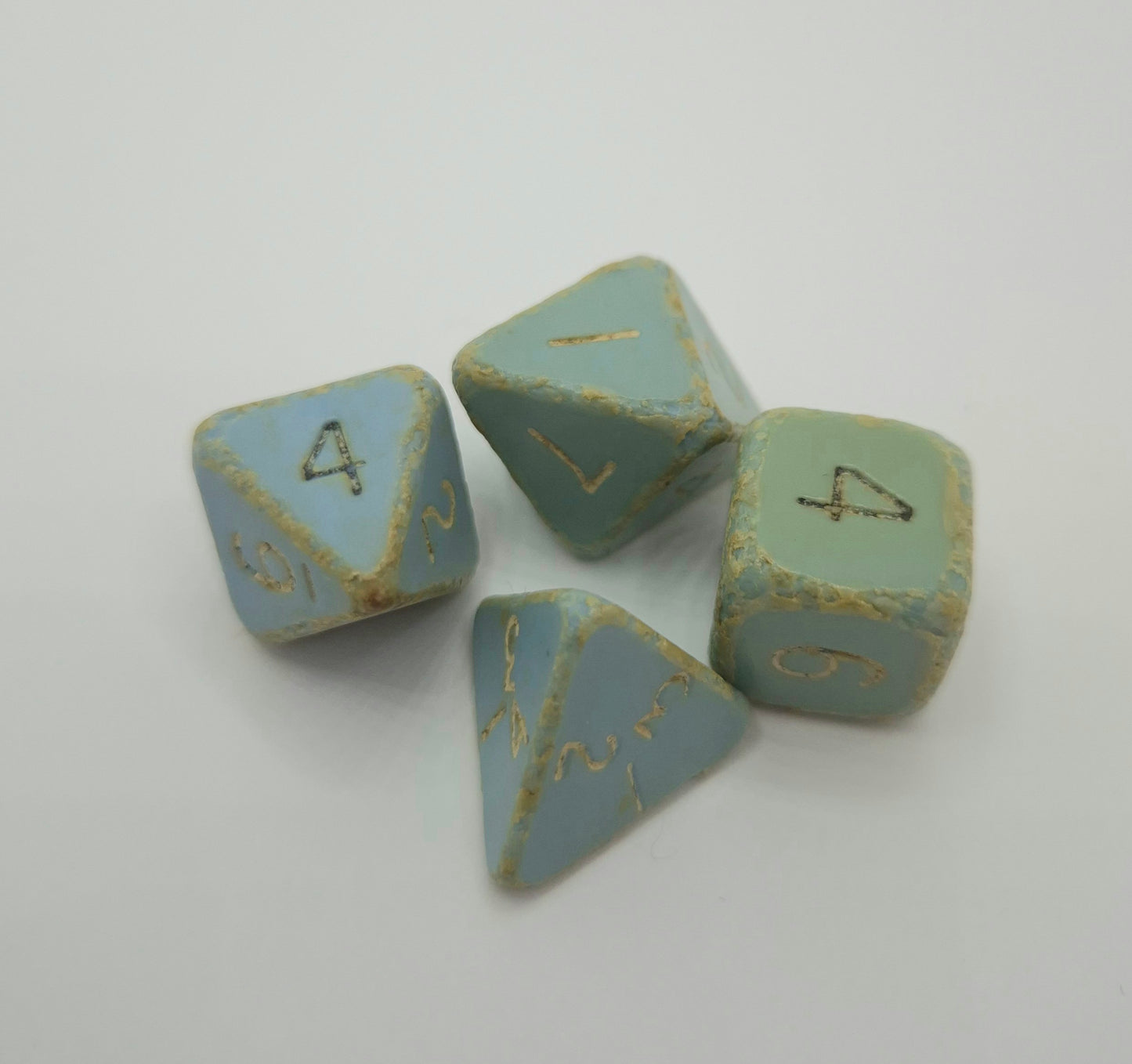 Vintage TSR-Era Polyhedral Dice. Original Mentzer Starter Sets Dice. 1980s