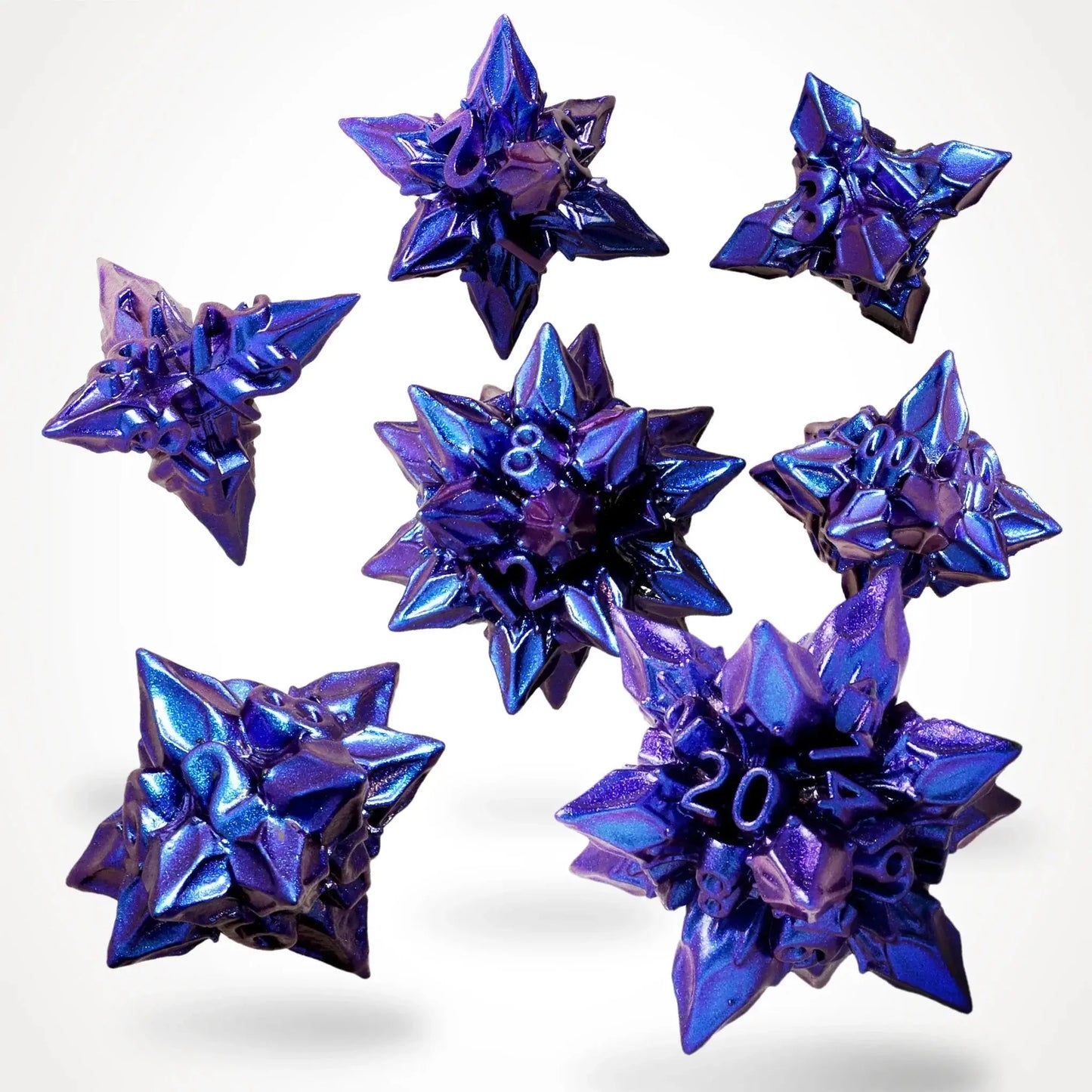 Runespike Bane Metal RPG Dice Set