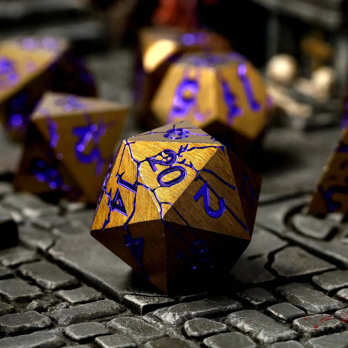 Shattered Sigils Metal RPG Dice Set