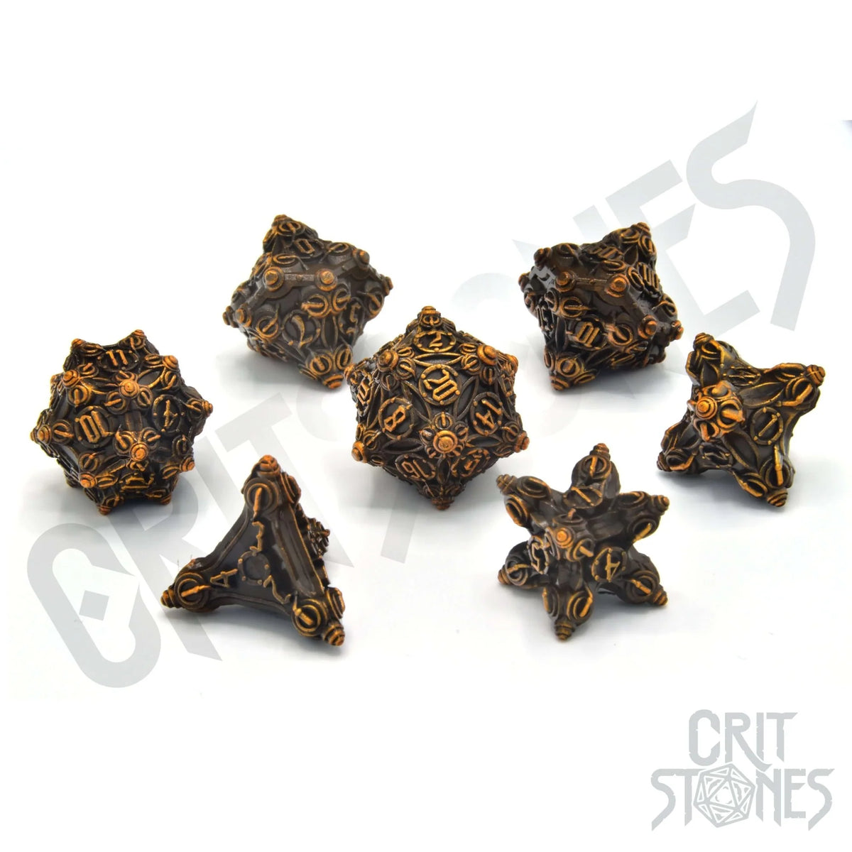 Tinkers Trove Metal RPG Dice Set
